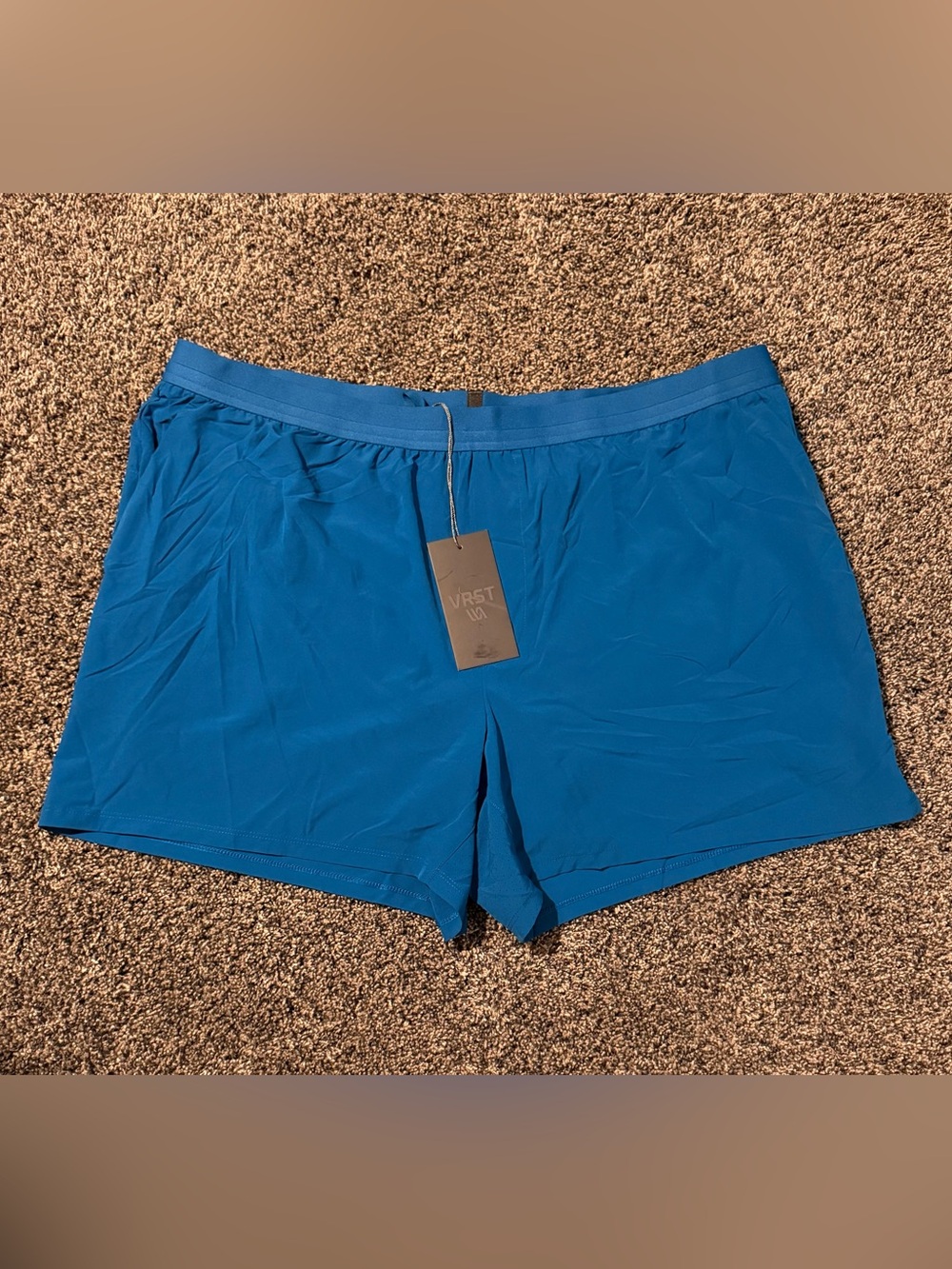 VRST 5” Accelerate Moisture Wicking Running Shorts Blue Tide Mens XXL NWT
